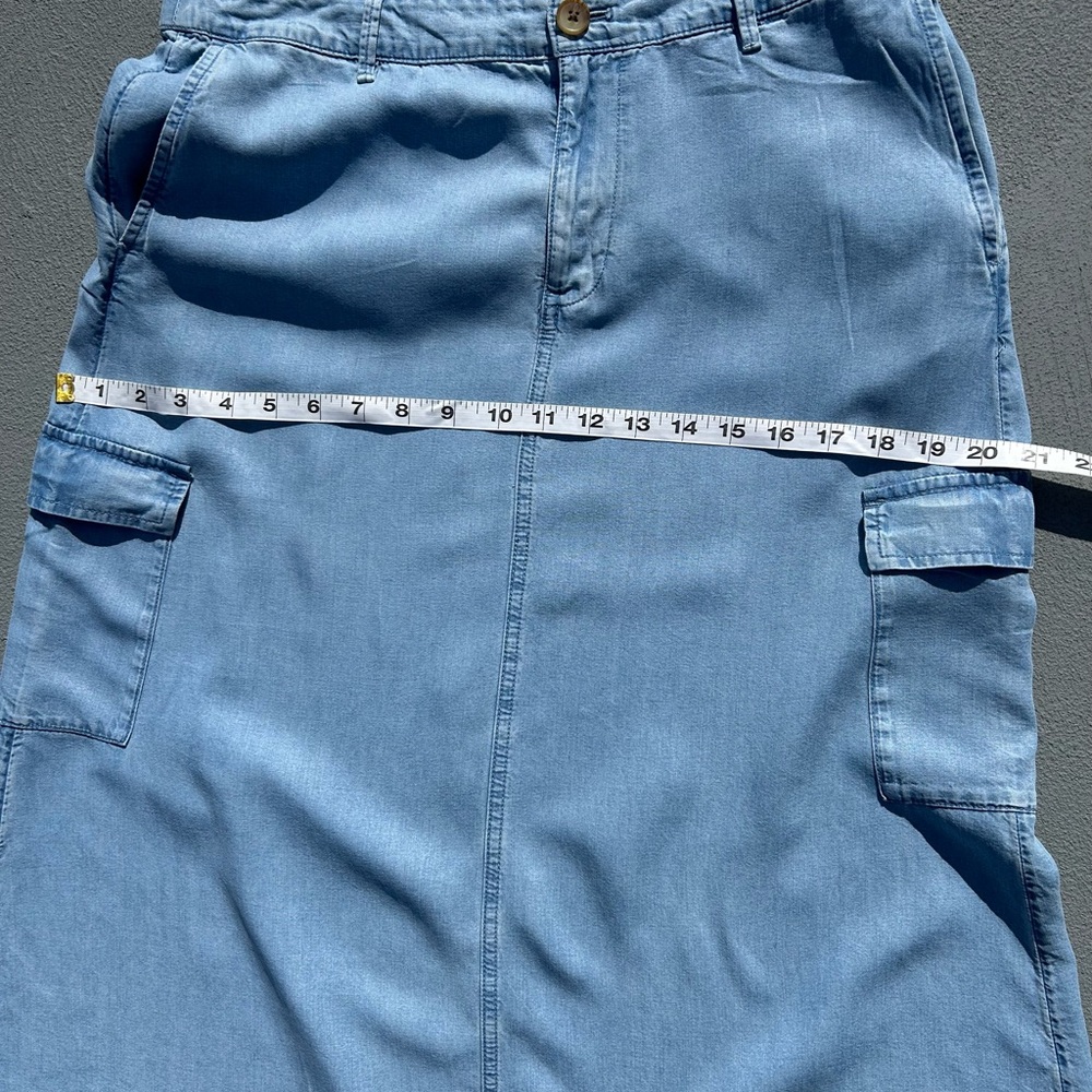 274. J. Jill Denim Women’s Cargo Midi Skirt - Picture 10 of 15
